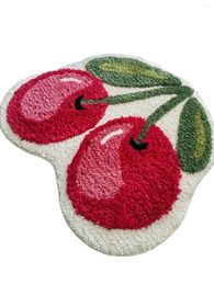 Tapijten badkamer absorberend voetkussen schattig fruit voor huishoudelijk gebruik anti skids slaapkamer flock vloer het gooi deken 7x5 tapijt