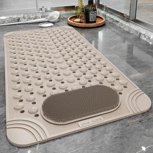 Alfombras Cuarto de baño Almohadilla antideslizante Aseo Ducha Cuarto de baño Estera hueca Impermeable Masaje de pies Alfombra Multifuncional Baño de goma suave 231211