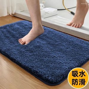 Tapijten badkamer vloer mat deur toilet niet-slip zuigtapijt ingang in de snel droge grijs22