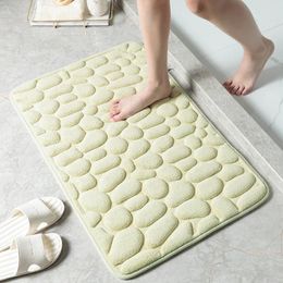 Tapis Tapis De Salle De Bain Pavé En Relief Antidérapant Absorbant L'eau Et Lavable En Machine Tapis Pour Tapis De Sol De Douche