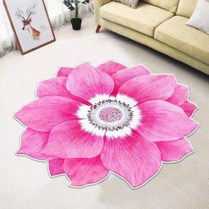 Tapetes de banheiro tapetes de flor rosa tapetes de porta fofos para decoração de quarto tapetes antiderrapantes modernos para casa tapete macio