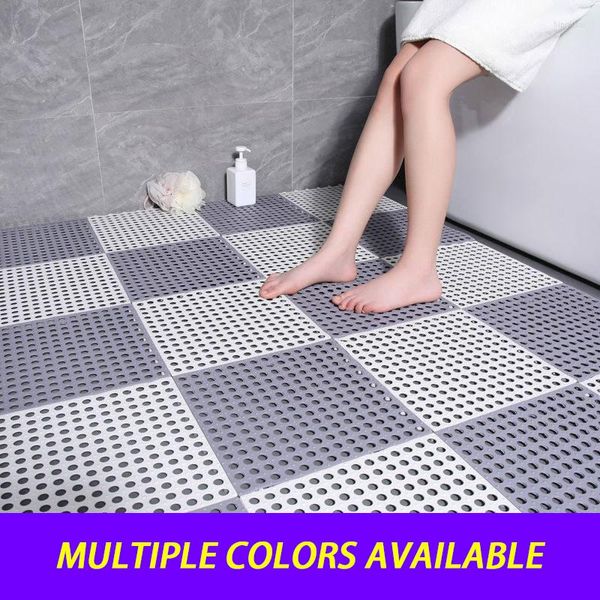 Tapis salle de bain tapis antidérapant épissage peut être coupé sol de douche entièrement pavé toilette ménage pied étanche