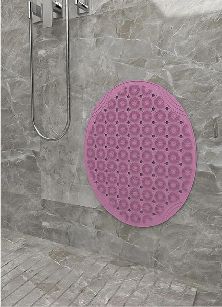 Carpets salle de bain non glissée en silicone tapis douche salle de douche massage du pied maison de bain de bain style groupe d'âge du groupe de matériaux