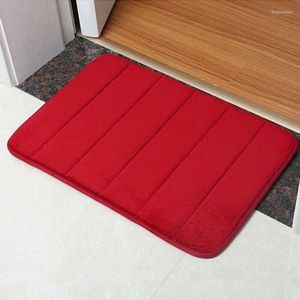 Tapis Salle De Bains Porte De Toilette Tapis De Sol Absorbant Tapis Chambre Tapis De Pied Antidérapant Tapis De Bain