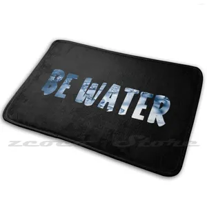 Carpets Be Water-Bruce Lee hommage Soft Nat-Slip tapis tapis tapis coussin d'eau Bruce Ocean Wave Waters