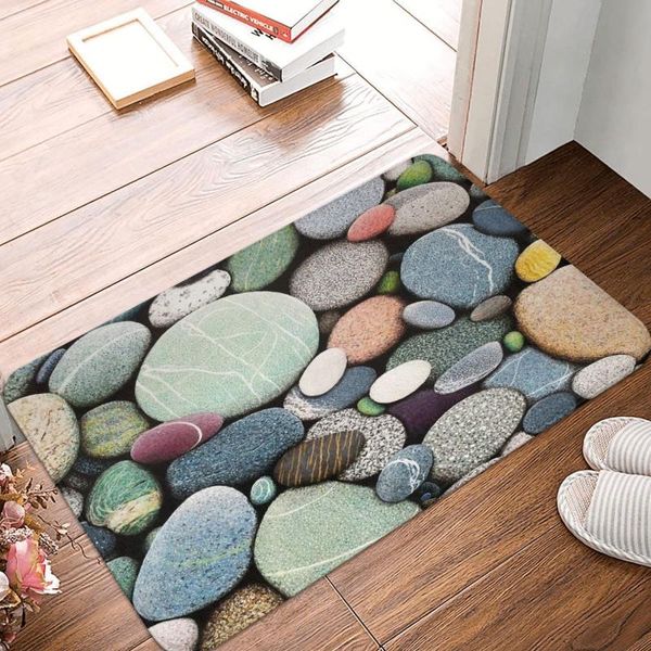 Tapis plage pierres colorées Original pavé paillasson moderne chambre cuisine tapis de sol maison tapis décoration petits tapis