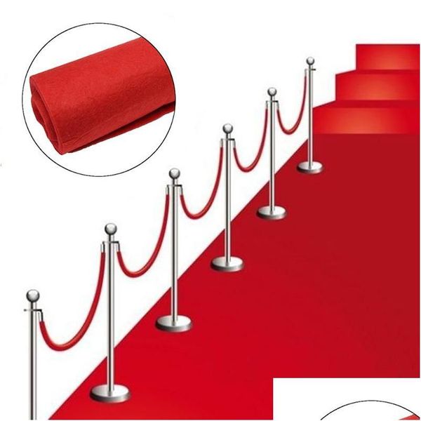 Tapis Beautif Rouge Blanc Allée Coureurs Intérieur Extérieur Étage Fête Célébration Événements Décoration Tapis Tapis Tapis Drop Del Dhwu7