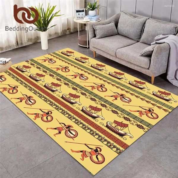 Carpets Beddingoutlet Arec Area Tapis grec navires de salon Tapis traditionnel ethnique non glissée Mat de sol vintage Alfombra Drop Ship