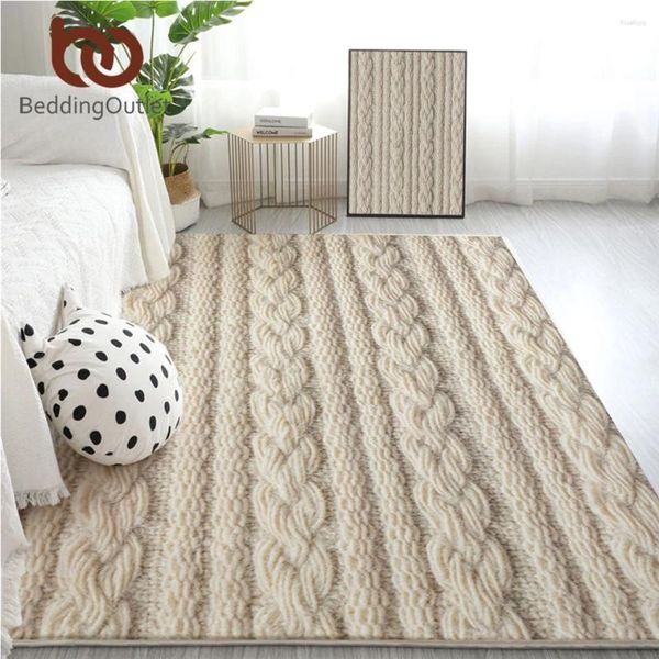 Carpets Beddingouttlet Tricoting grand pour chambre 3D Art imprimé Kids Play Floor Mat de mode moderne Rapis 152x244 Tapée confortable