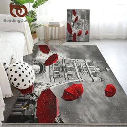 Carpets Beddingouttlet Umbrella grand tapis pour le salon Red England London Floor Rug Tower Bridge sur River Thames Area Tapis