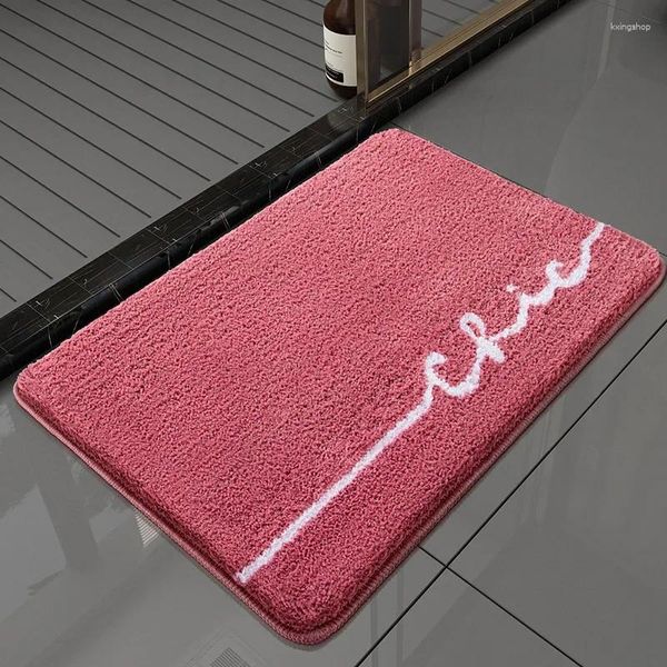 Tapis Chambre Salon Tapis Tapis De Sol Simple Ménage Cuisine Salle De Bain Entrée Absorption D'eau Anti-dérapant Tapis