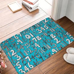 Carpets Chambre Mat Math Doodle Blue Raping Home DoorMat Living Room Carpet Decor