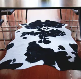 Alfombras imitación en blanco y negro Patrón de vaca de vaca alfombra el dormitorio dormitorio sala de estar alfombrilla