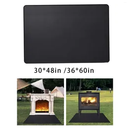 Tapis cheminée noire BBQ BBQ Protecteur Gilling Time Isolation Fireproof