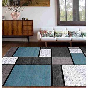 Alfombras Alfombra cuadrada gris azul para sala de estar Decoración del hogar Mesa de sofá Alfombras de área grande Alfombra de piso de dormitorio Alfombra de entrada antideslizante R230802