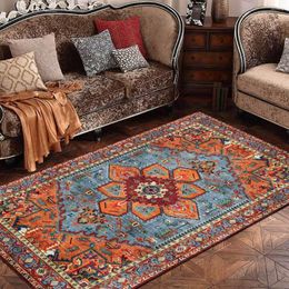 Tapijten bohemia Perzische mandala woonkamer slaapkamer niet-slip gebied tapijten boho marokko etnische deur matten zigeuner huisdecor alfombra