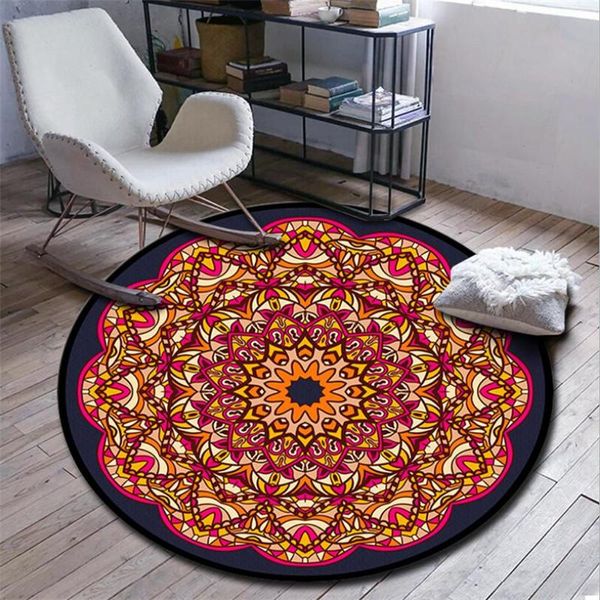 Carpets Bohemian Carpet Square Anti-Skid Area Area Floor Mat 3d tapis à manger non glissée Living Living Softroom 02Carpets Carpetscarpets