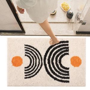 Carpets Boho Kitchen Tapis de salle de bain non glissée pour salle de bain Bohemian Mat absorbe la porte de la porte à eau de la porte de la porte de la porte à la porte simple pour la maison