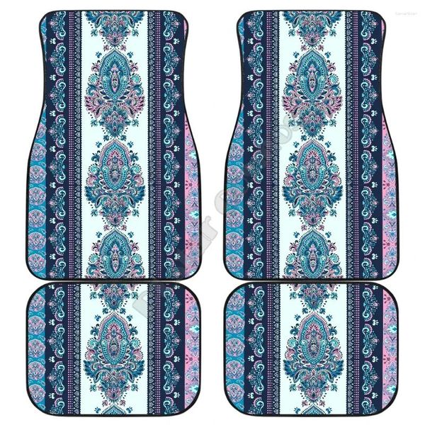 Carpets boho persan décor wat floor mats 3d imprimé motif ajustement pour la plupart des antidérapants colorés