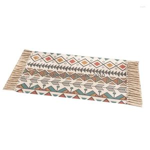 Tapis Boho Tapis Pour Salon Tapis Marocain Avec Glands 60X90Cm Tapis Lavable En Hine Chambre Cuisine Entrée Livraison Directe Accueil Dhzqi