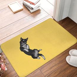 Carpets Border Collie Idiot Dog Doge Anti-Slip Raping DoorMat Kitchen Mat Halway Carpet Home Decorative
