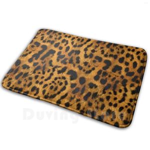 Carpets Brown Léopard Print Print Mat tapis tapis tapis Cushion Soft Spots Animal