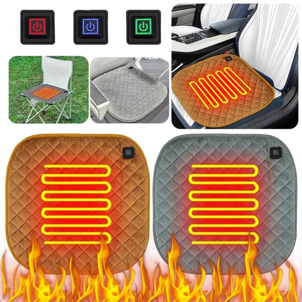 Carpets Seat d'auto Cover chauffant les coussinets de chauffage électrique chaise maison coussin réglable température extérieure sportive hiver chaude