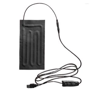 Tapis chauffant en Fiber de carbone, chargeur USB, pour la taille et le ventre, température réglable, pour vêtements, pour le cou et le dos