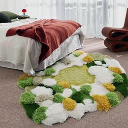 Alfombras alfombras arte alienígena dormitorio premium junto al cama de lujo