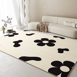 Carpets Carpet salon ins style haut de gamme Table basse à sensation bassette de sol de ménage Anti-glissement chambre à coucher H240517