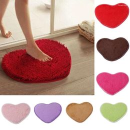 Tapis tapis amour en forme de chambre mignonne de salle de bain maison de salle de bain sans cheveux tombant confortable doux bon sang absorbant l'eau