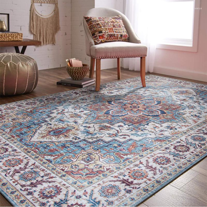 Carpets Carpet Retro Persian Living Room Sofa Large Area Decorative Rug Classical Luxury Bedroom Cloakroom Polyester Soft Home Floor Mat