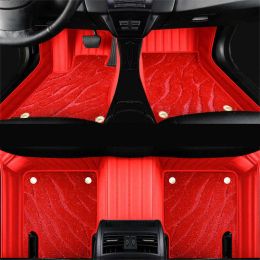 Tapijten tapijten Echte lederen autovloemmatten voor BMW X5 E70 20082013 Alfombrillas Coche Tapis de Sol Voiture Tapes Para Carro Accesso