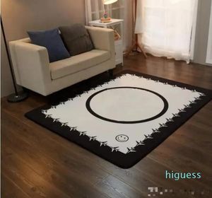 Carpets Carpets New Fashion Européen Style Brand New Living Room Area Tapis 150 x 200 cm Nonlipe Black Blanc Flanelle Flanelle Menume Carpe