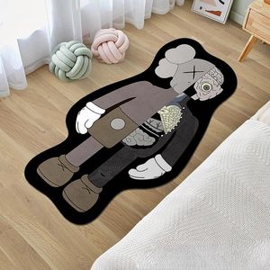 Tapijten cartoonbeer mat decoratief schattig dier tapijt voor slaapkamer gang bedbed woonkamer niet-slip mode thuisvloer 2024 decor