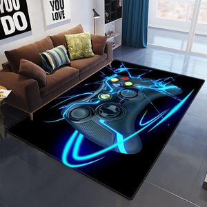 Tapijten Cartoon Kid Tapijt Game Controller Gedrukt voor woonkamer Slaapkamer vloer Mat 3D Anti-slip Tapijten Tapis de Chambre