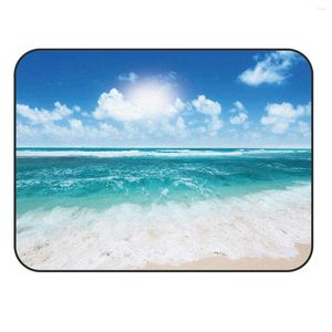 Tapis CHARMHOME doux tapis anti-dérapant tapis soleil plage mer vague pour salon chambre tapis décoration de la maison accessoires