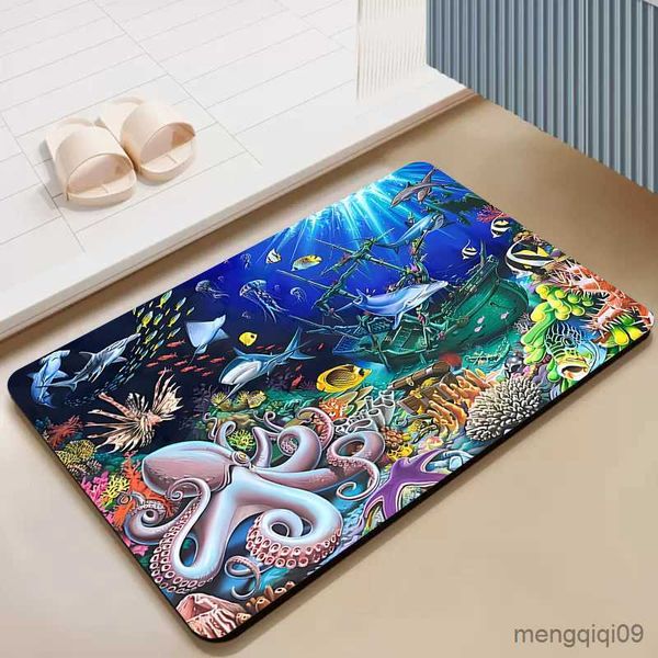 Tapis Pas Cher Salle De Bains Tapis De Sol Plage Diatomées Ooze Tapis De Pied Décoration De La Terre Tapis De Terre Tapis Tapis Salon Cuisine Bain R230728