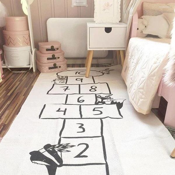 Carpets Checkers Game Baby Floor Crawling Hopscotch Play tapis enfants Enfants Childre