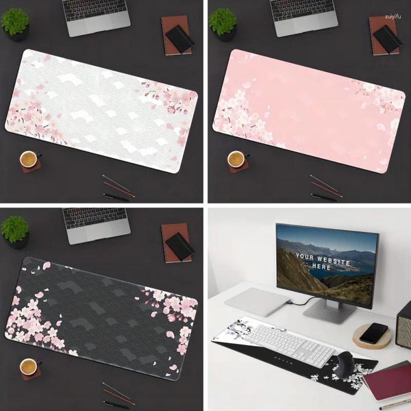 Carpets Cherry Blossoms Match Mousepads Perfect pour le bureau à domicile Office bureau de jeu Table de jeu Table ordinateur portable PADS DE DÉCOR