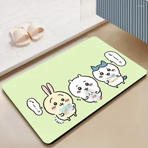 Carpets Chiikawa Diatom Ooze Bath Mat tapis tapis de cuisine Tapis de cuisine Tapis paillasson pour chambre à coucher