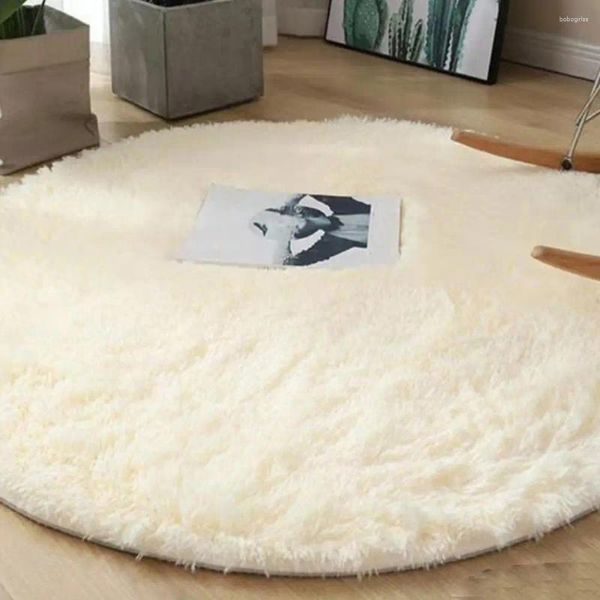 Carpets Enfants Chambre Carpet Girls Room Super Soft Luxury Round Round Area Tapes For Nursery