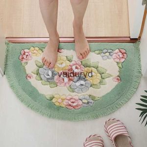 Tapis chinois pastorale lavable coton tapis matelassé bienvenue paillasson fleur chambre tapis de sol anti-dérapant couloir cuisine Floral Matvaiduryd