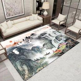 Tapijten Chinese stijl kunst kalligrafie en schilderen woonkamer tapijt huizendecoratie studie el lift lounge tapijten polyester vezel