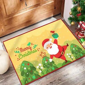 Carpets Christmas Dormat Cover Welcome Home Front Door Decorations de fête de fête décoration intérieure extérieure