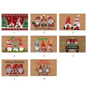 Tapis De Noël Gnome Nain Paillasson Joyeux Bienvenue Signe Tapis Porte Tapis Décoration Décor À La Maison NavidadCarpets