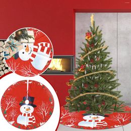 Carpets Christmas Snowman Print Tree Jirt de décoration inférieure Compatible avec Macrame Throw Counder Crotchet