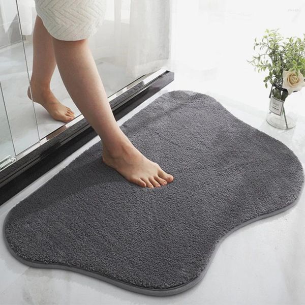 Carpets en forme de nuage épaissis du tapis de sol en peluche salle de bain personnalisée pavé non glisser pour le couloir de la cuisine d'escalier