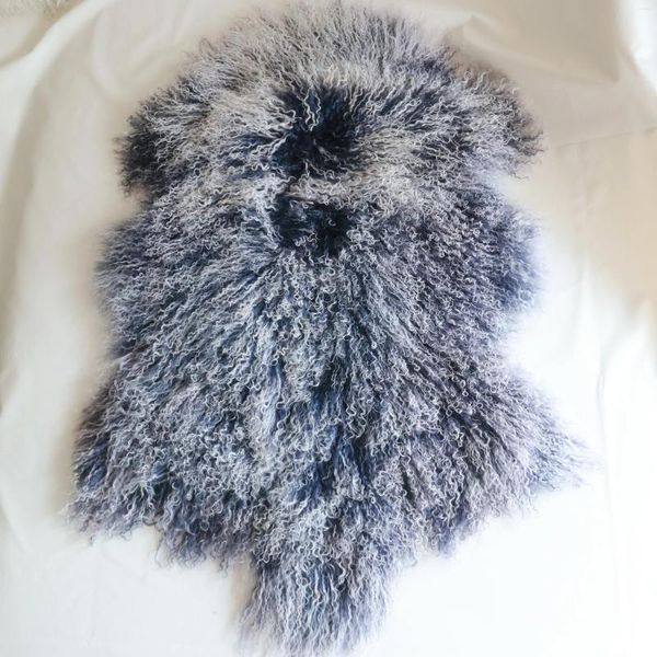 Tapis cmr03 belle pointe givrée au tas de rat de siège de fourrure tibétaine du peluche