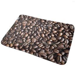 Alfombras Patrón de granos de café y textura ideal para camisetas gráficas tazas / tazas, etc., alfombra de baño de puertas de entrada